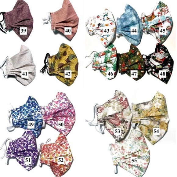 2/$20 Face Mask 3 Layer Nose Bridge Wolf - Picture 8 of 8